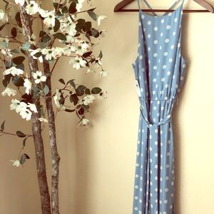 NWT Ann Taylor polka dot maxi dress